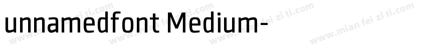 unnamedfont Medium字体转换